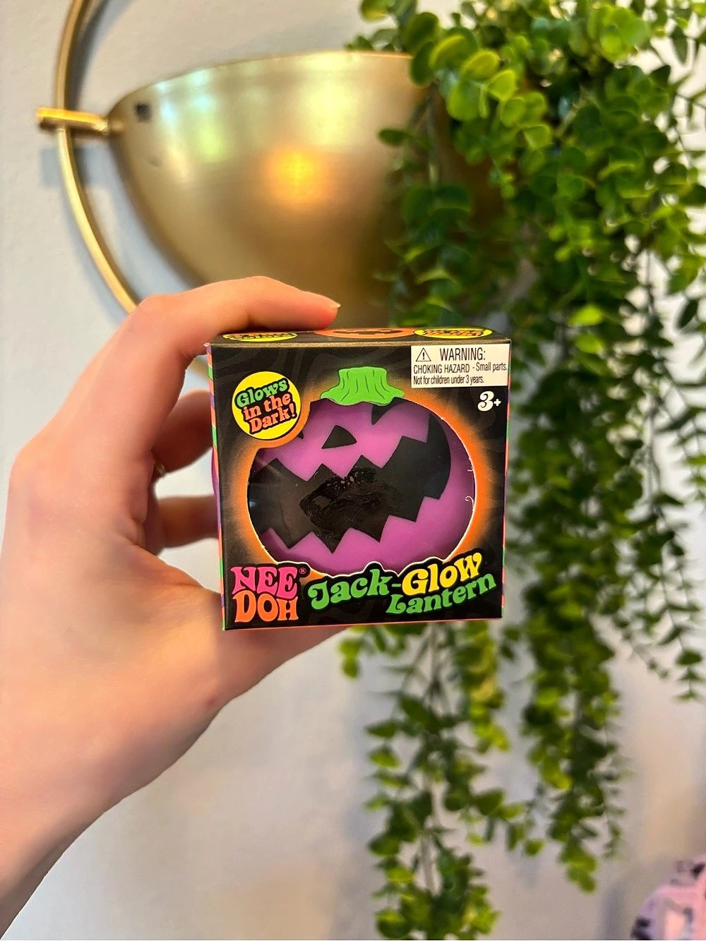 Nee Doh Jack-Glow Lantern Glow-in-the-Dark Halloween Toy